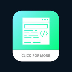 web design text mobile app button android and ios vector image