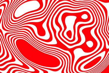 abstract red geometric lines curved in the form vector image