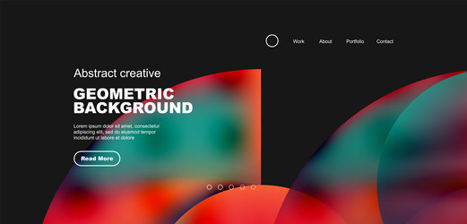 circle abstract background with fluid gradient vector image