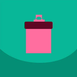 flat style blank realistic notepad notebook vector image