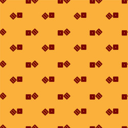 red game dice icon isolated seamless pattern vector image