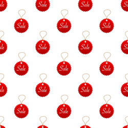 sale pattern in abstract style on red background vector