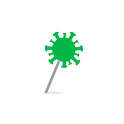 virus location icon pin to infected area indicate vector