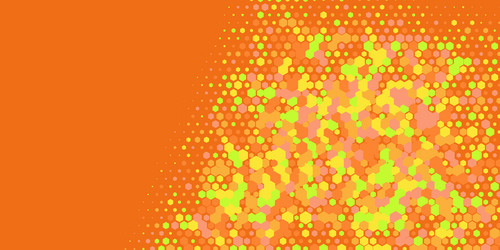 geometric multi size hexagon with color vector