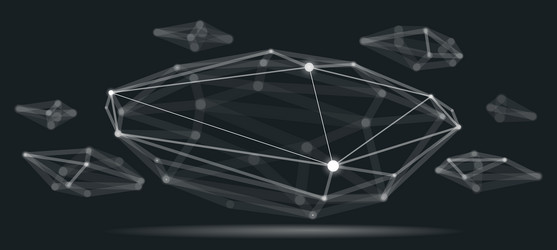 dimensional lattice mesh abstraction 3d polygonal vector image