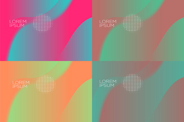 smooth abstract colorful backgrounds set - eps10 vector