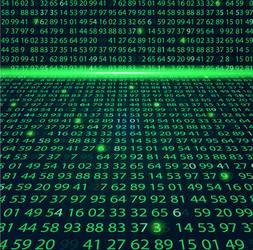 template coding and programming theme green vector image
