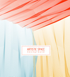 abstract artistic background for design linear 3d vector image
