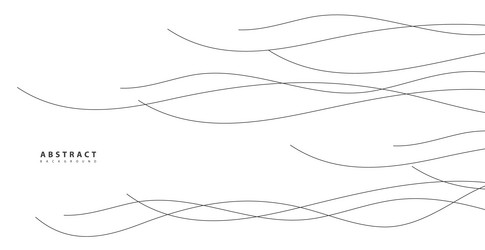Hand drawn lines abstract pattern wave simple vector