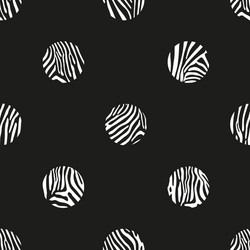 polka dots background of zebra pattern vector image