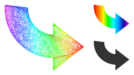 spectrum net gradient rotate ccw icon vector image