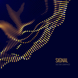 Digital Signal Array vector image