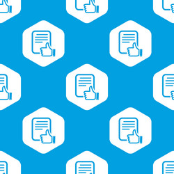 good document hexagon pattern vector image
