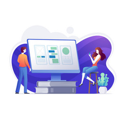 application design user testing mobile app vector image