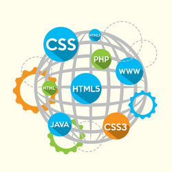 programming language vector image
