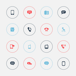 set of 16 editable device icons includes symbols vector image