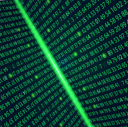 template coding and programming theme green vector image