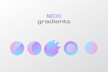 Abstract pastel gradient colors simple figure vector