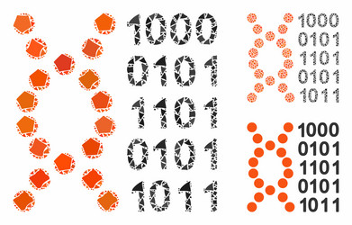 dna code composition icon humpy elements vector image
