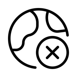excluding a site from user access vector image
