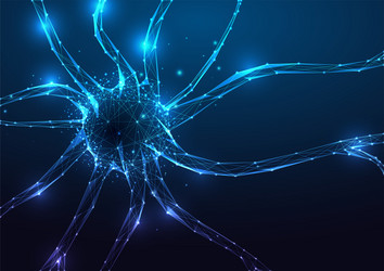 Abstract background with human neurons Royalty Free Vector