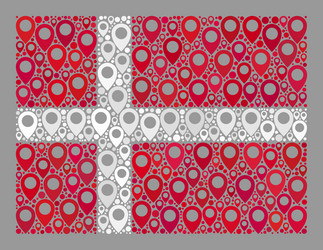Pointer denmark flag - mosaic cursor items vector