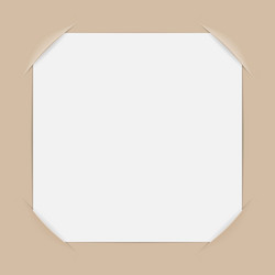 frame with empty page place for photo vector image