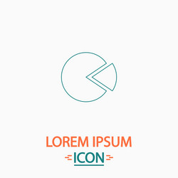 Pie chart computer symbol vector