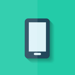 Smartphone icon mobile phone flat design vector