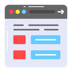 Web page design in modern style premium vector