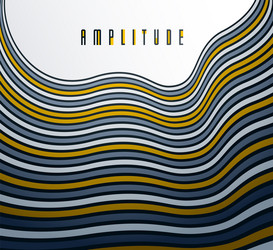 minimal design abstract lines in 3d vector image