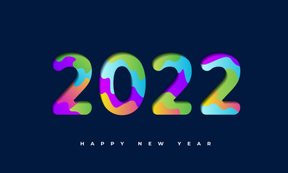 happy new year greetings card background Vector Image