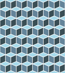 isometric cubes seamlessly repeatable pattern 3d vector image
