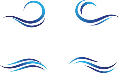 water wave icon vector