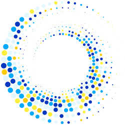 randomly scattered colorful dots halftone pattern vector image
