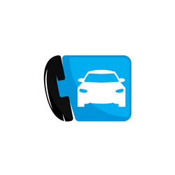 Auto call logo vector
