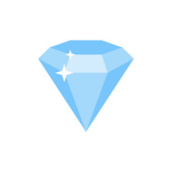 diamond flat icon vector