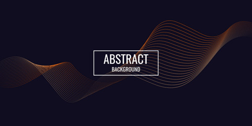 Abstract background with dynamic waves vector