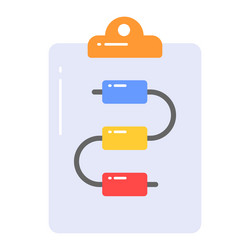 data flow chart design in modern style algorithm vector image