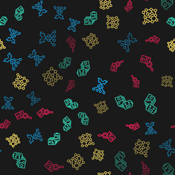 set line neural network artificial intelligence vector image