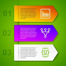 set line web developer programming code funnel vector