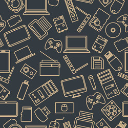 seamless pattern from a set of computer vector image
