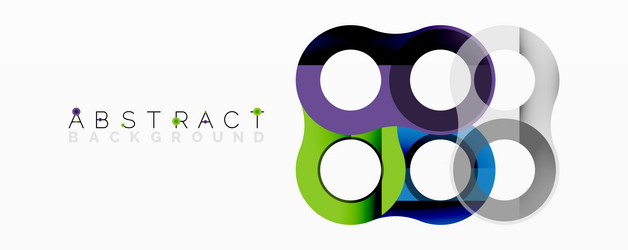abstract circles overlap creating vibrant vector image