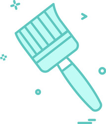 brush colour paint icon design Vector Image