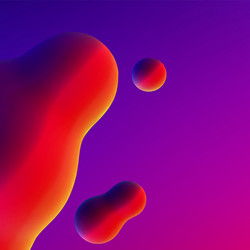 fluid design liquid blobs with vibrant intense vector image