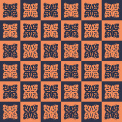 hand drawn retro block print seamless pattern vector image