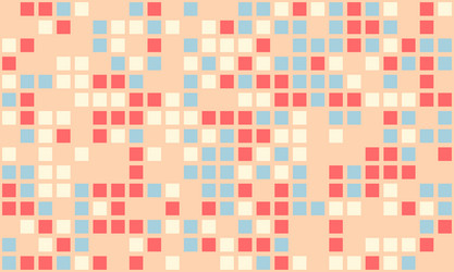 abstract cube mosaic with structured colors vector image