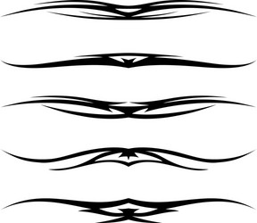 Decorative elements border and page rules vector