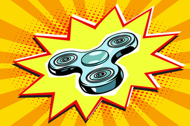 Fidget hand spinner vector