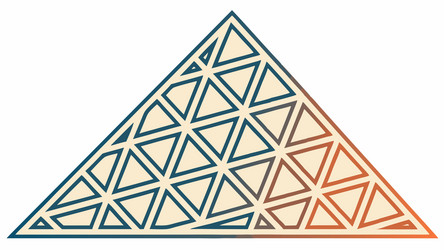 stylized triangular pattern abstract geometric vector image